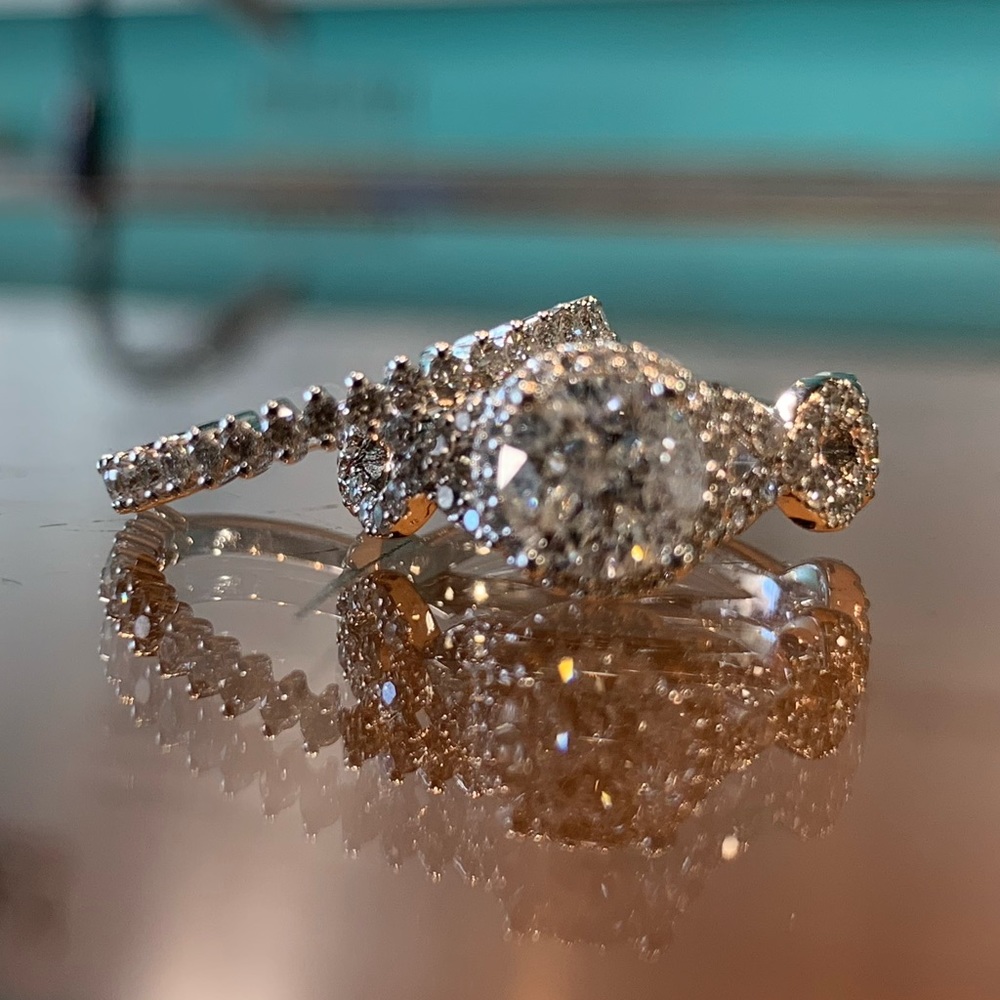 3ctw Diamond wedding set (Jared’s$13,999) & new